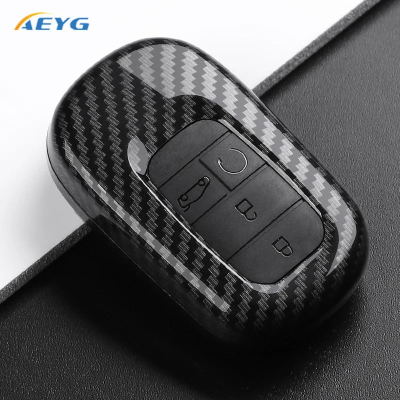 Carbon Fiber Key Fob Cover for 2022–2027 Honda Civic, Accord, CR-V, HR-V & Pilot