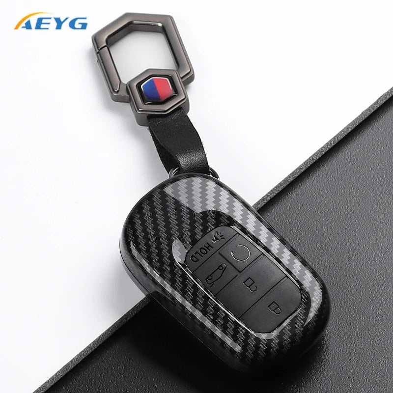 Carbon Fiber Key Fob Cover for 2022–2027 Honda Civic, Accord, CR-V, HR-V & Pilot