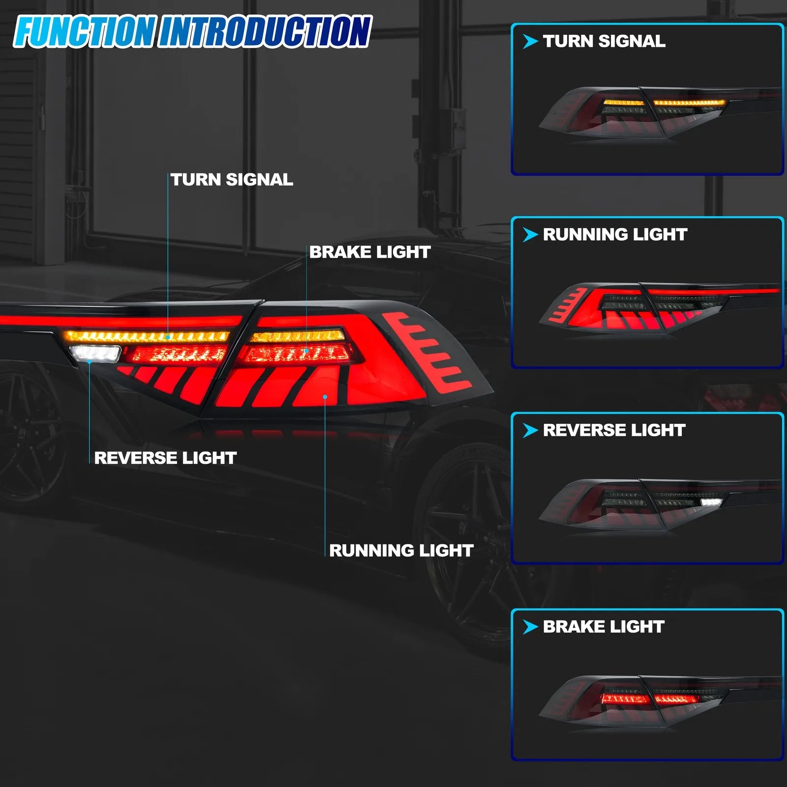 2024–2027 Honda Accord 11th Gen LED Tail Lights – Sequential Turn Signal & Start-Up Animation