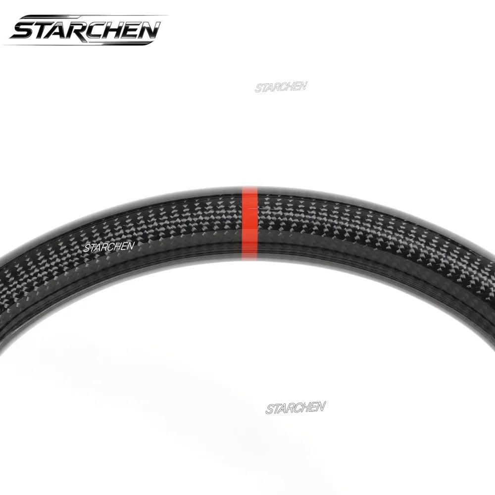 Carbon Fiber Steering Wheel for Honda Civic 2022–2027 & Acura Integra 2023–2027 – Red Stitching