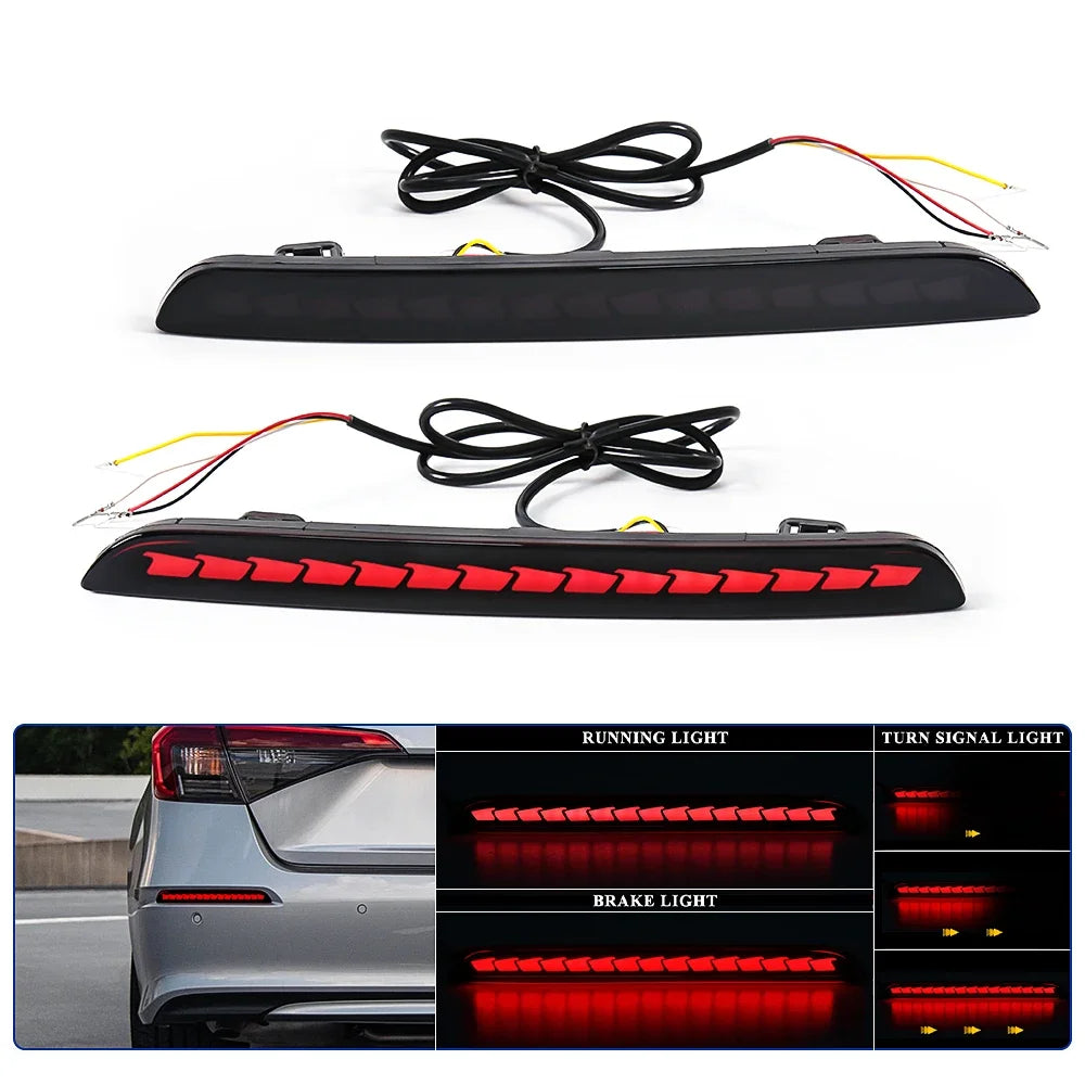 2022–2027 Honda Civic LED Rear Reflectors – 11th Gen Sequential Reflectors