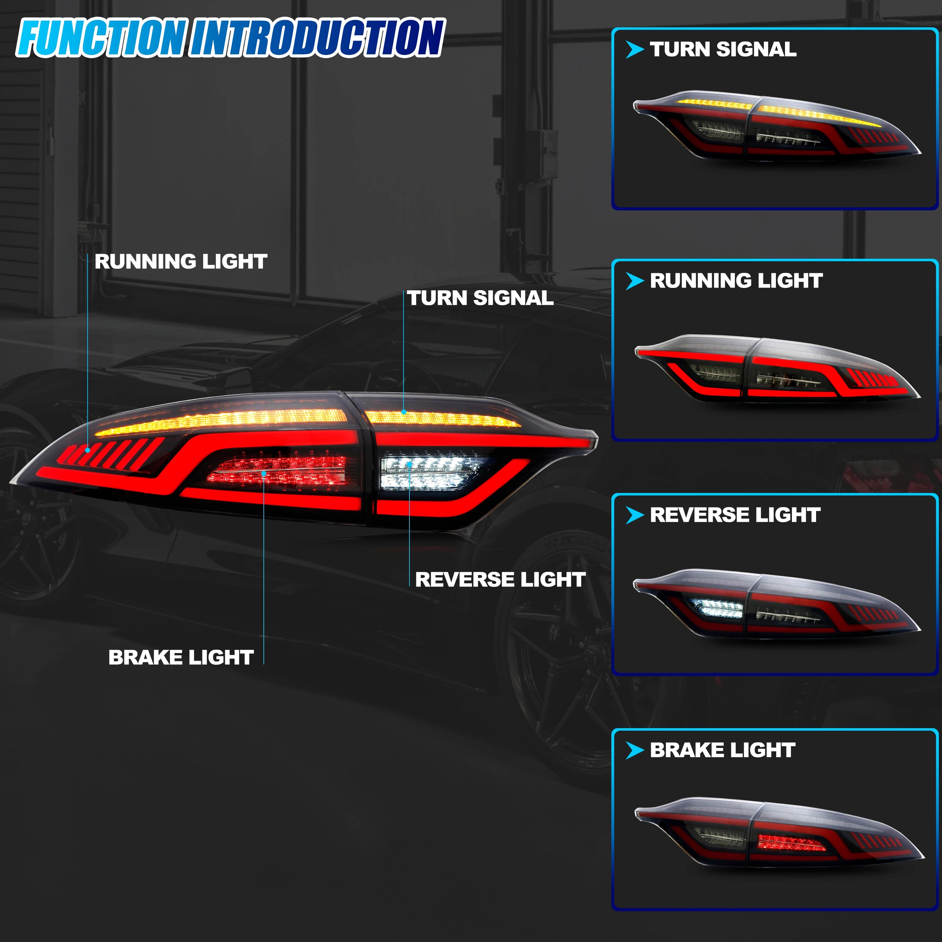 2020–2026 Toyota Corolla LED Tail Lights – Sequential & Start-Up