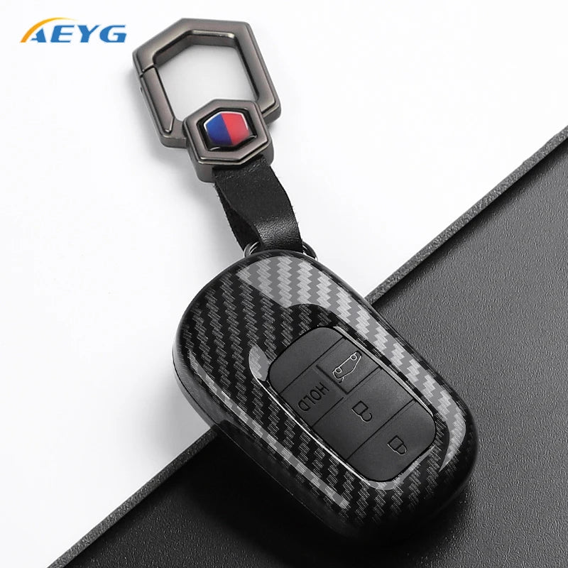 Carbon Fiber Key Fob Cover for 2022–2027 Honda Civic, Accord, CR-V, HR-V & Pilot