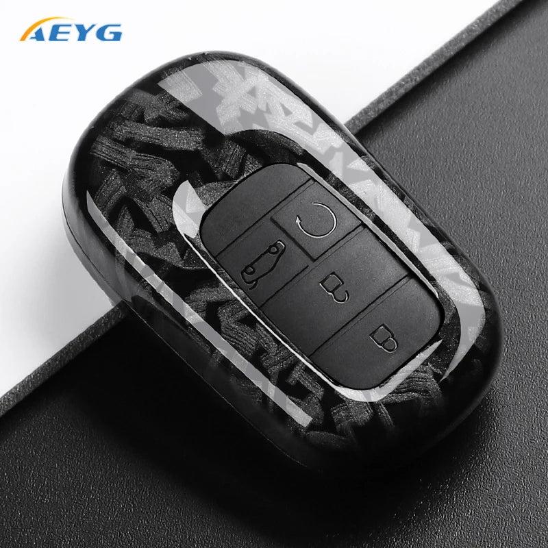 Carbon Fiber Key Fob Cover for 2022–2027 Honda Civic, Accord, CR-V, HR-V & Pilot