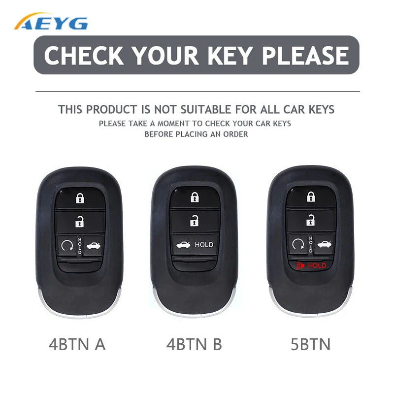 Carbon Fiber Key Fob Cover for 2022–2027 Honda Civic, Accord, CR-V, HR-V & Pilot
