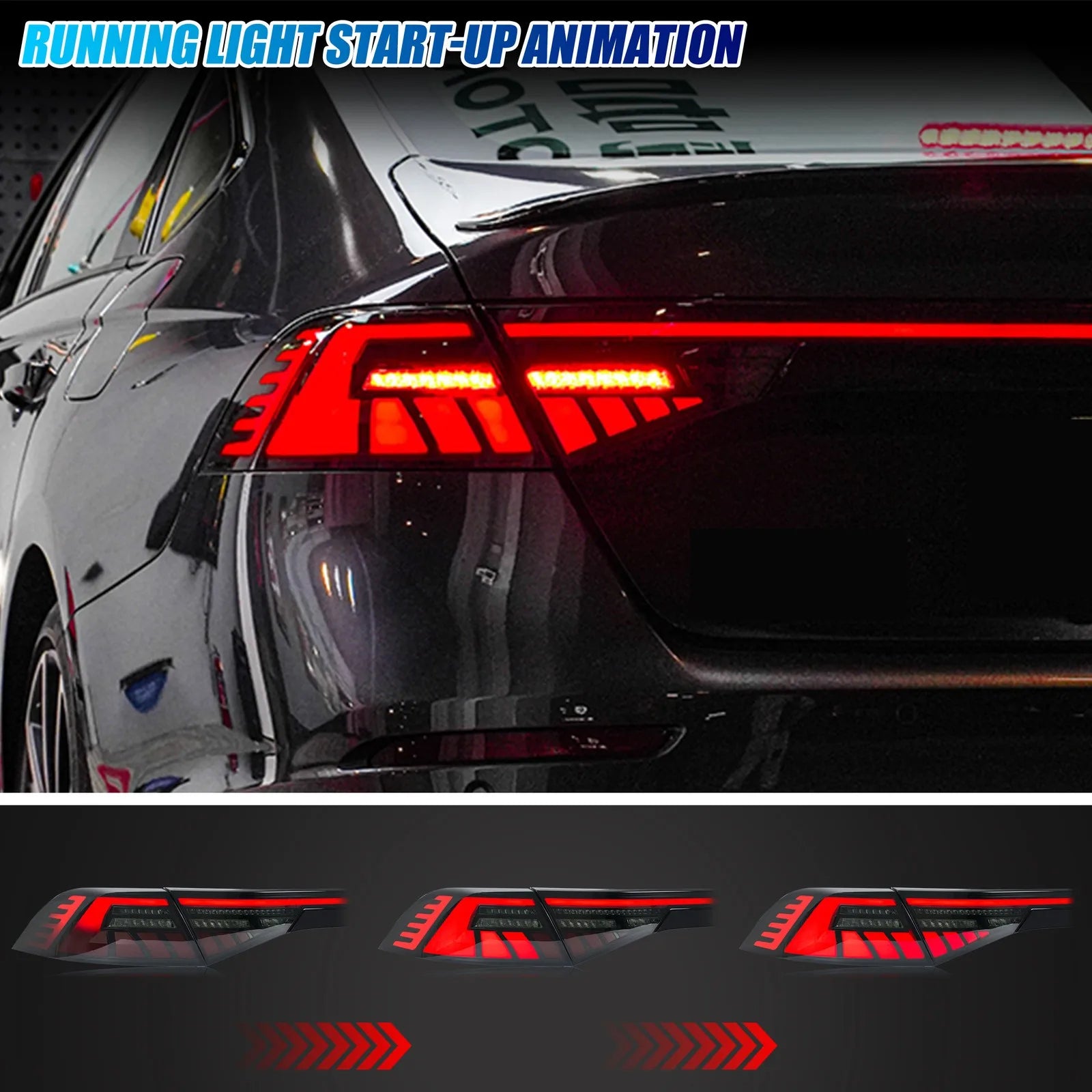 2024–2027 Honda Accord 11th Gen LED Tail Lights – Sequential Turn Signal & Start-Up Animation