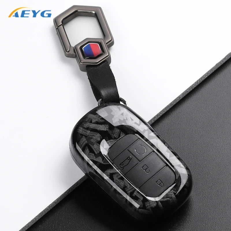 Carbon Fiber Key Fob Cover for 2022–2027 Honda Civic, Accord, CR-V, HR-V & Pilot