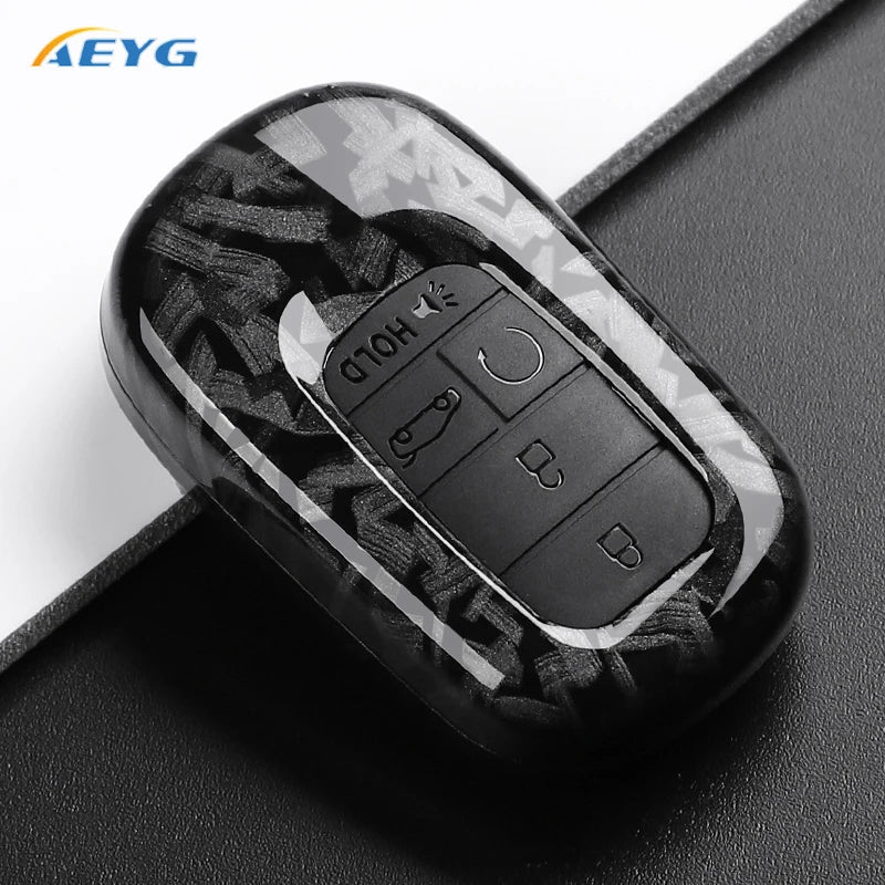 Carbon Fiber Key Fob Cover for 2022–2027 Honda Civic, Accord, CR-V, HR-V & Pilot