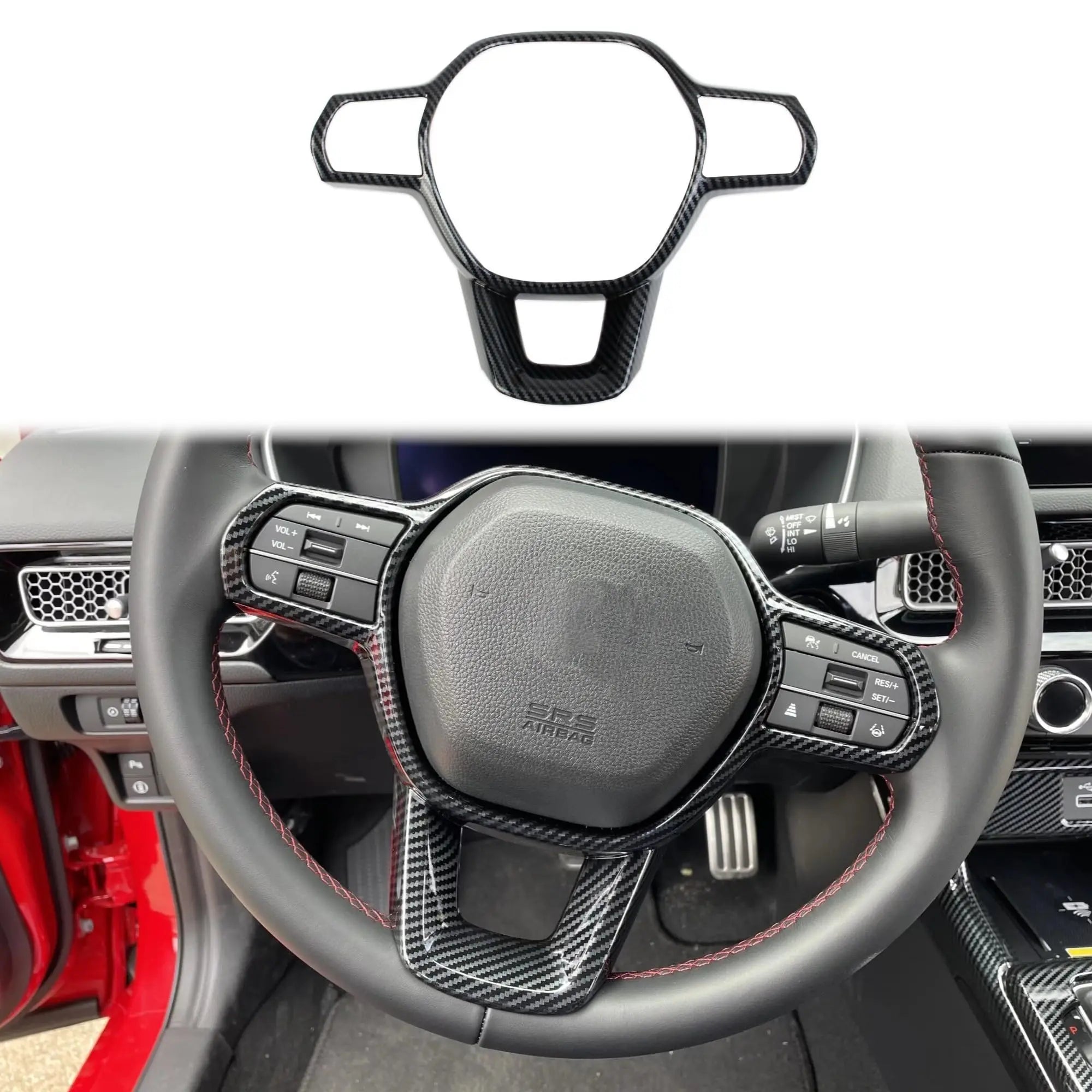 Steering Wheel Trim For 11th Gen Honda Civic & 23-27 Acura Integra – Steering Wheel Trim Cover