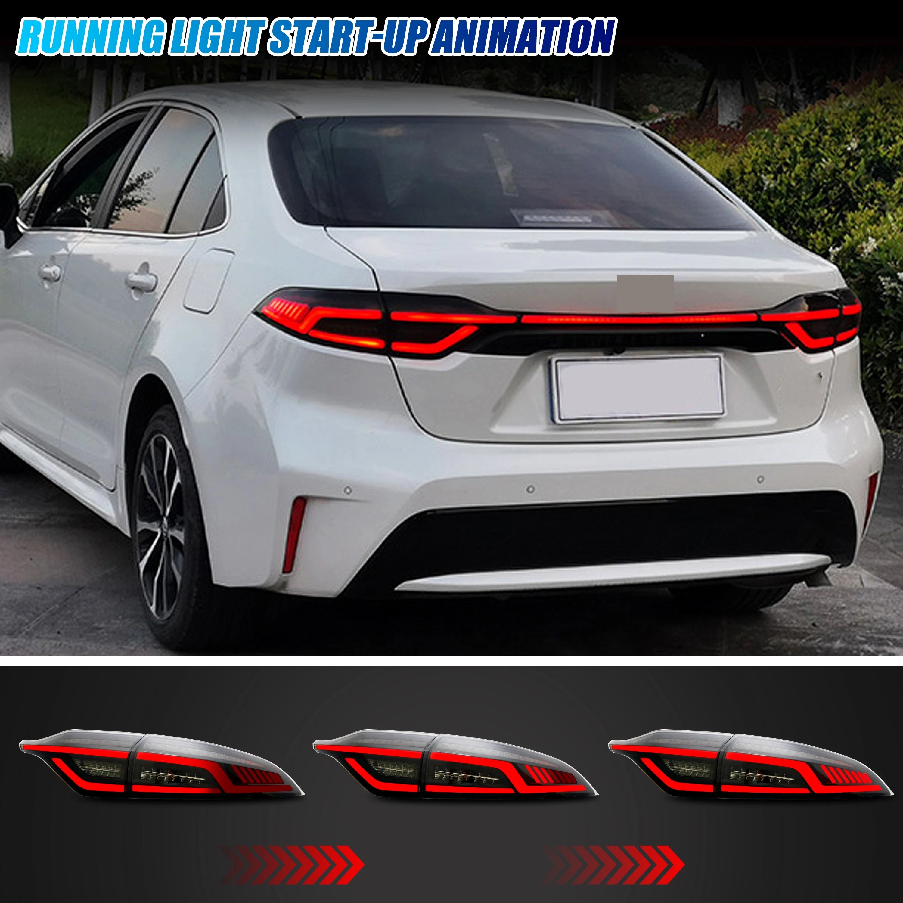 2020–2026 Toyota Corolla LED Tail Lights – Sequential & Start-Up