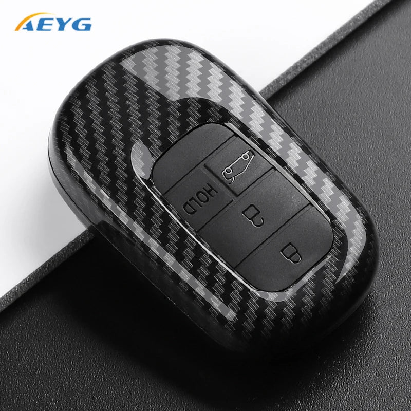 Carbon Fiber Key Fob Cover for 2022–2027 Honda Civic, Accord, CR-V, HR-V & Pilot